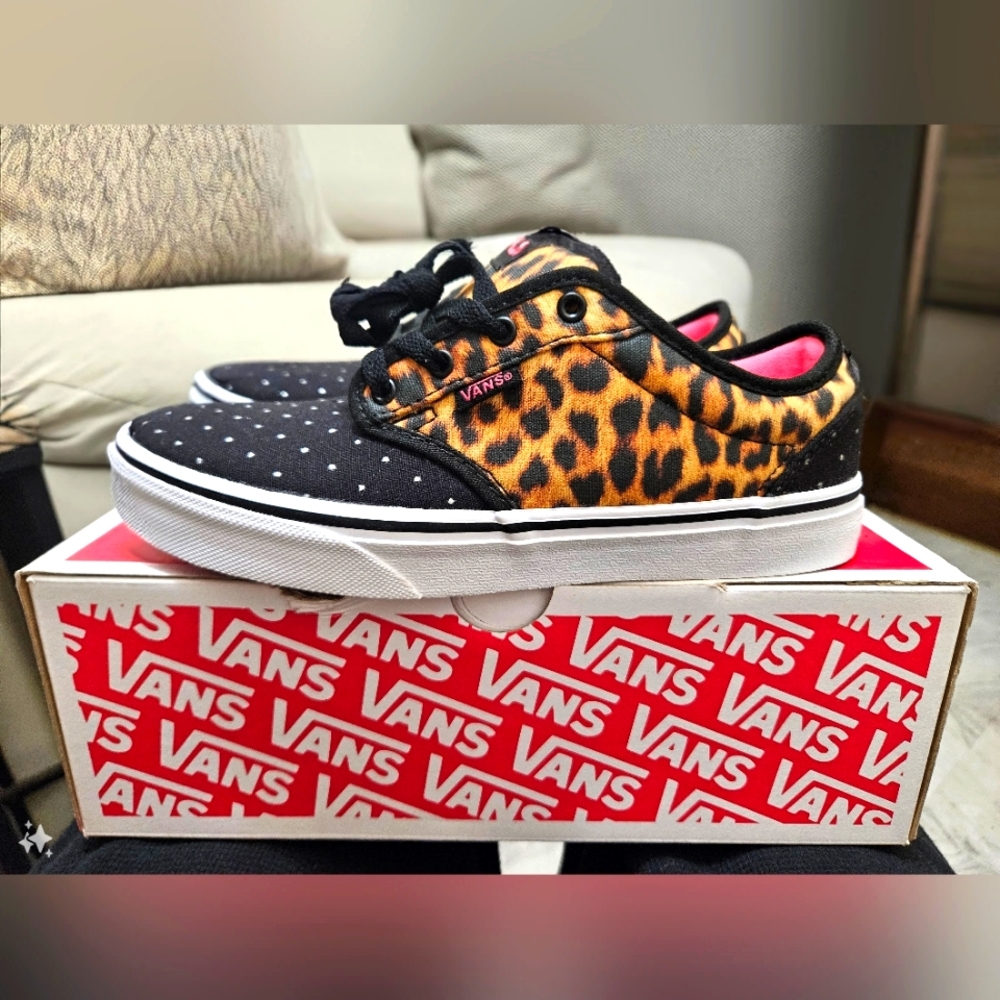 Vans Atwood Sneakers Brand New Women's GS Sizes Available Cheetah 🐆